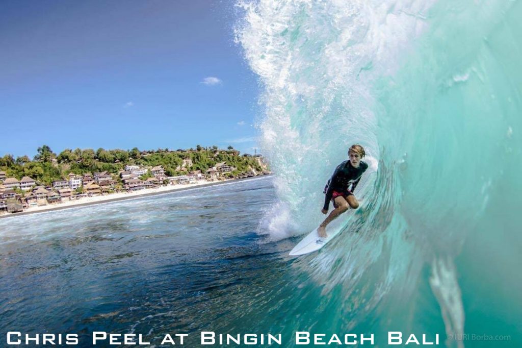 Chris Peel at Bingin Beach Bali